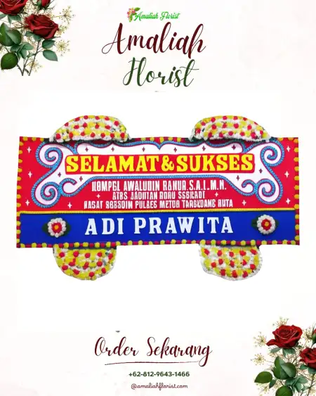 Papan Bunga Ucapan Selamat Morokrembangan