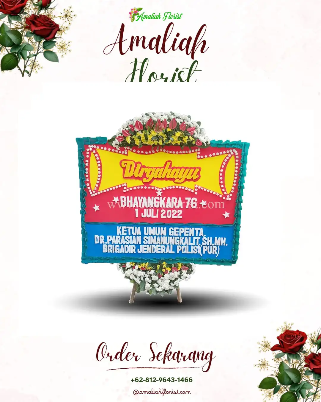 Papan Bunga HUT Ulang Tahun Morokrembangan